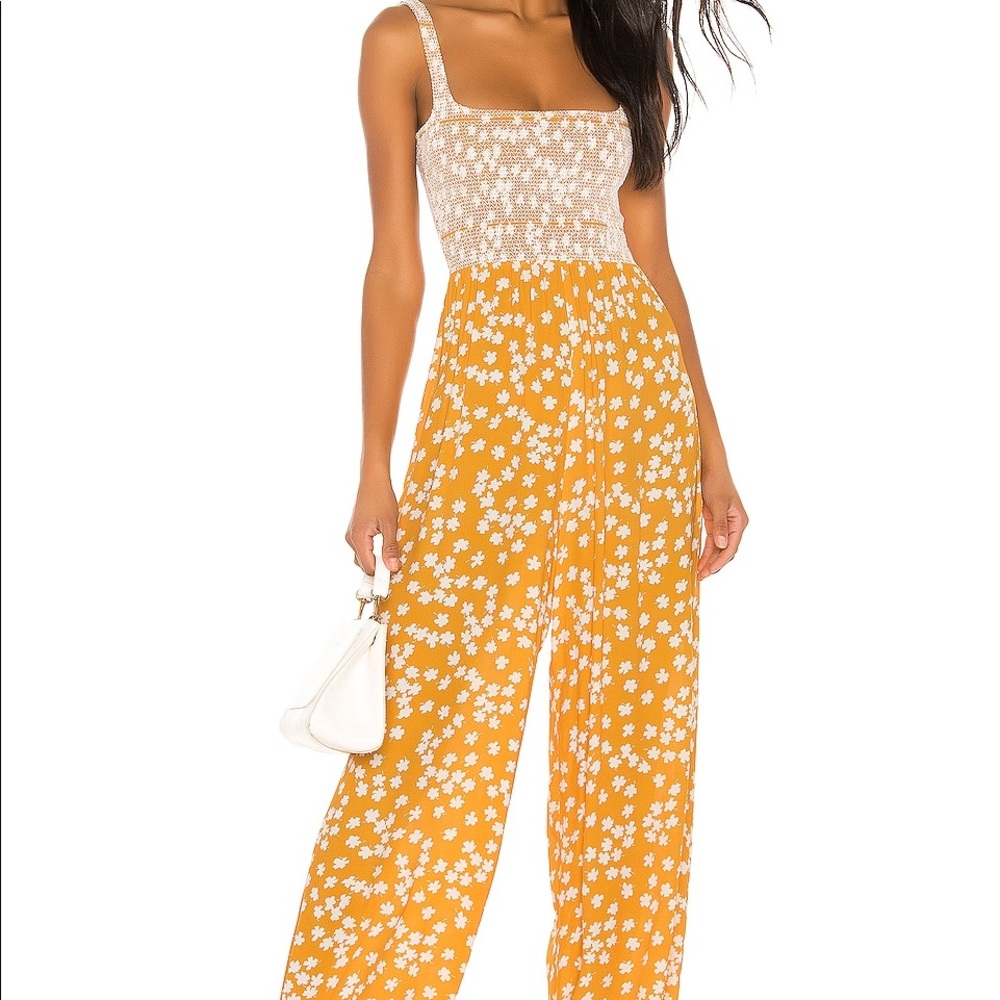 CAPULET Wren Smocked Jumpsuit NWT